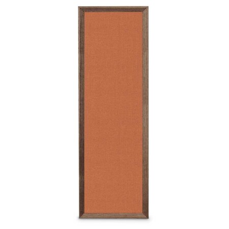 United Visual Products Slim Style Indoor Enclosed Corkboard, 24", UVRDS23SBH-SATIN-CORK UVRDS23SBH-SATIN-CORK